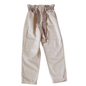SZ6R NWT River Island High Rise Beige Jeans 100% Cotton Responsibly Sourced